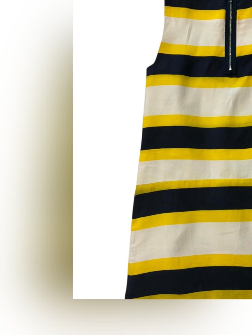 Lacoste Striped Mini Dress EUC Sleeveless Mini Blue Yellow White Size 36 - Picture 5 of 7